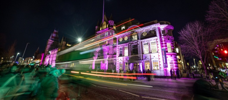Light Up event on Oxford Road, Manchester
