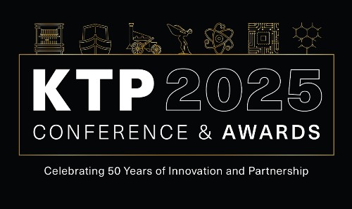 KTP 2025 Conference & Awards logo with text: "Celebrating 50 Years of Innovation and Partnership"